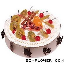 欧式蛋糕/祝你生日快乐- 六朵花