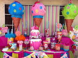 Candy Birthday Party Ideas Photo 1 Of 17 Candy Birthday Party Birthday Party Centerpieces Candyland Birthday