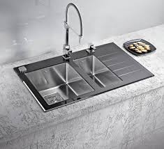 Stainless Steel Kitchen Sinks And Modern Faucets Functional Kitchen Design Ideas