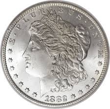 1882 Morgan Silver Dollar Coin Value Image