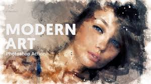 Modern Art Photoshop Action Tutorial Slidesalad Youtube