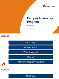 Its a one year course. Icici Bank I Internship Banks Mergers And Acquisitions