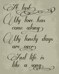 Quotes About Wedding Love Etta James At Last One Of My All Time Favorite Love Songs Love Songs Music Print Favorite Lyrics