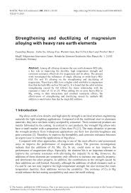 Copyright © 2016, texas instruments incorporated. Pdf Strengthening And Ductilizing Of Magnesium Alloying With Heavy Rare Earth Elements