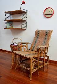 Chaise Longue Ancienne En Rotin Fin 19eme Vintage Mobilier De Salon Chaise Fauteuil Rotin