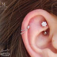 Maria Tash Double Chain Spinner Double Chain Maria Tash Ear Piercings