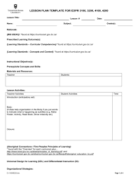 Often permanent teaching positions are filled from the districts' ttoc list. Sample Lesson Plan Template