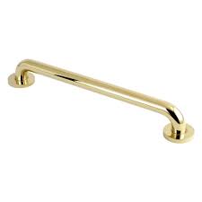 Grab bars have beed designed to provide the best support and safety to such people while in the bathroom, walking on stairs or in the kitchen. Kingston Brass Meridian 18 In X 1 1 4 In Concealed Screw Grab Bar In Polished Brass The Home Depot Canada