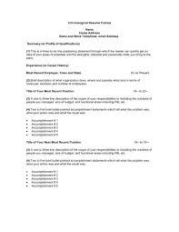 That means if you go with this format, your resume will be easily understood by any type of recruiter out there. Chronological Resume Format Name Home Address Home And