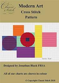 Modern art counted cross stitch patterns Amazon Com Modern Art Cross Stitch Pattern Ebook Black Jonathan Kindle Store