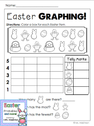 Easter Graphing Printables For Kindergarten And First Grade Easter Math Worksheets Easter Math Kindergarten Worksheets