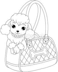 Get inspired by our community of talented artists. Glamorous Poodle Peeking Out Of A Handbag Coloring Books Poodle Drawing Barbie Coloring Pages