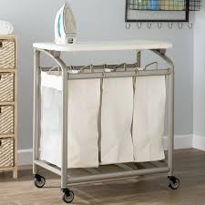 Laundry Sorter Hamper With Folding Table Laundry Room Storage Shelves Laundry Room Organization Laundry Sorter Hamper