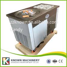 Thailand Fried Ice Machine 1200w Square Single Pot Fried Ice Cream Maker With 6 Pots Make Roll Fried Ice Cream Fried Ice Cream Machine Ice Cream Maker Machine