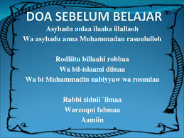 Doa mau belajar doa setelah belajar dalam hadist dan ayat al quran. Doa Sebelum Belajar Ppt Powerpoint