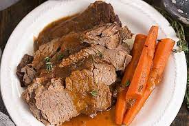 Cook on low for 8 hours! Braised Cola Brisket With Bourbon Gravy That Skinny Chick Can Bake