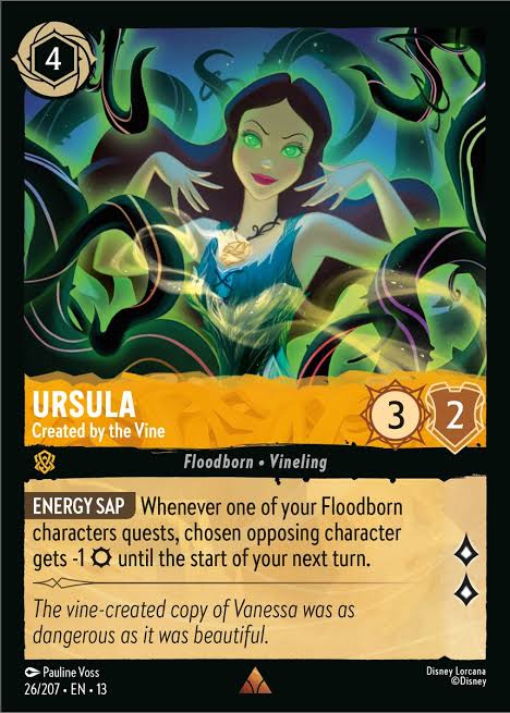 Ursula - Created by the Vine 26/207 » Disney Lorcana Card Details + Review  » Lorcana Player