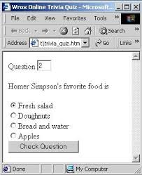 Steps on how to find text within files in the linux command line. Chapter 6 Beginning Javascript The Trivia Quiz