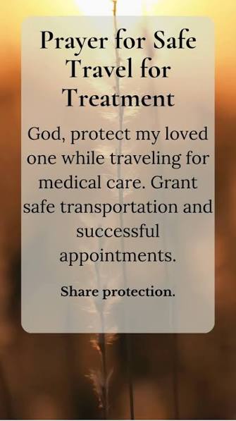 Prayer for: Safe travels