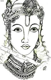 Adult coloring pages lord krishna sketch coloring page krishna Janmashtami Festival Coloring Pages