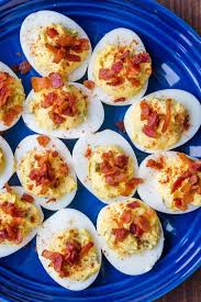 Check spelling or type a new query. Best Ever Deviled Eggs With Bacon Natashaskitchen Com