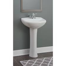 cavalier white bathroom sink pedestal