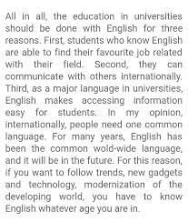 Universitas negeri gorontalo has been awakening of the importance of english language skills and competence as the essential for its' students' success, regarding the demand of accountably human resource for global. Important Of English Language Essay Pengu
