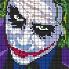 Alpha Friendship Bracelet Pattern 21854 Added By Biancaplem Joker Batman Movie Jack Nicholson Pixel Art Pattern Pixel Drawing Anime Pixel Art