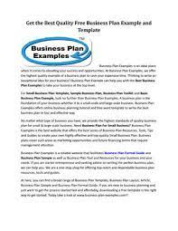 Business plans vary in content and size according to the nature and size of the business concerned and on the emphasis that is placed on certain critical areas as opposed to others. Business Plan Template By Ebonyelbert Issuu