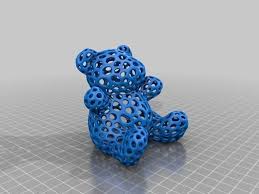 Teddy Bear Voronoi Style 3d Printing Art 3d Printing 3d Printing Diy