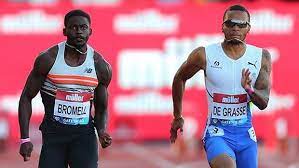 Andre de grasse and his partner, world champion hurdler nia ali, are quite possibly the fastest parents in the world. De Grasse 4th For 2nd Straight Diamond League 100m Race Leading Into Olympics