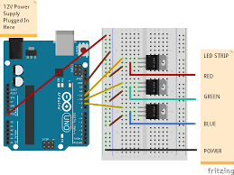 12v Power Supply To An Rgb Led Rgb Led Led Arduino