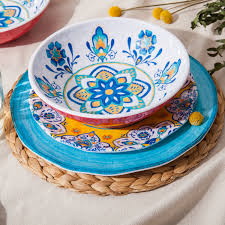 All pieces are in excellent vintage condition. 12 Piece Future Luxe Black Floral Dinnerware Set Tabletops Gallery Fashion Dinnerware Collection Stoneware Dishes Service For 4 Dinner Salad Appitizer Dessert Plate Bowls Kitchen Dining Hazelsdiner Dinnerware