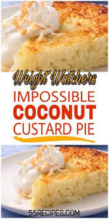 Bisquick Coconut Custard Pie Pin On Weightwatchers