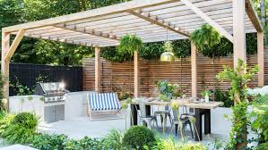 Freestanding pergola next to house. Pergola Ideas 16 Garden Structures To Add Style And Shade To Your Space Gardeningetc