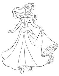 Aurora Coloring Page In 2020 Sleeping Beauty Coloring Pages Birthday Coloring Pages Free Disney Coloring Pages