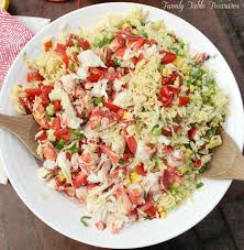 Drain the orzo through a strainer. Orzo Pasta Salad With Lobster Lemon Dressing Family Table Treasures