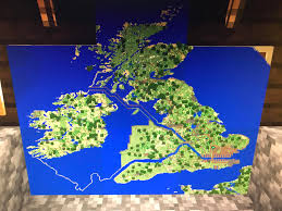 A map legend is a side table or box on a map that shows the meaning of the symbols, shapes, and colors used on the map. The Map Of Britain And Ireland In My Minecraft Earth Map World I M Trying To Connect Britain To Ireland But I M To Lazy To Finish It R Minecraft