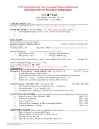Unlike the pdf, the doc file is editable, if this template is still not perfect for you. Resume Template For Undergraduate Students