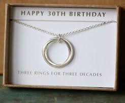 Then, you can enjoy them together! Silver 30th Birthday Necklace With Personalised Gift Note Etsy 30th Birthday Gifts Graduation Gifts For Daughter 30th Birthday