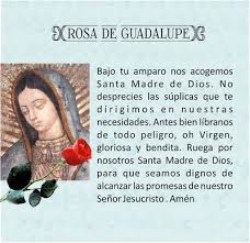 Tarjetas Virgen De Guadalupe Oraciones Para Enfermos Oraciones Oracion A La Virgen