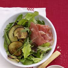 Salade Verte Avec Jambon Cru Croustillant Et Aubergines Rezept