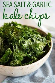 No Fail Sea Salt And Garlic Kale Chips Recipe Kale Chip Recipes Healthy Snacks Recipes Kale Chips Recipe Baked
