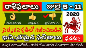 Rasi Phalalu This Week L Dhanu Rashi 2020 July L Scorpio Horoscope July Horoscope July Online Tv Channels Horoscope