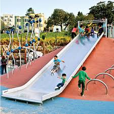 It surrounds several city blocks as it surrounds church/dolores st's and 18th/20th st's. Helen Diller Playground At Dolores Park Sunset Magazine