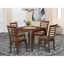 We did not find results for: 5 Piece Dinette Set Includes Dining Table And 4 Dining Chairs In Mahogany Finish