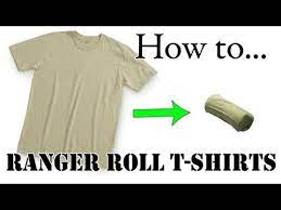 How To Ranger Roll Army T Shirt The Best Tutorial T Shirt Folding Tan T Shirt T Shirt