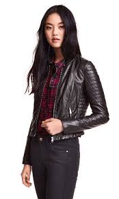 H M Faux Leather Biker Jacket Fall 2015 Fashion Leather Jackets Women Jackets