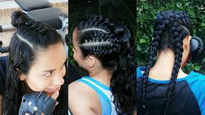 Maybe you would like to learn more about one of these? 3 Peinados Deportivos Con Trenzas En Cabello Rizado Sporty Hairstyles Youtube