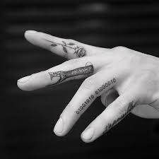 The part of a glove designed to cover a finger. Snake Rose And Number Tattoos On The Fingers Tattoogrid Net